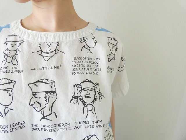 快晴堂(かいせいどう) HAYATEカロハプリント セーラーズcap柄 Wide Tシャツの商品画像5