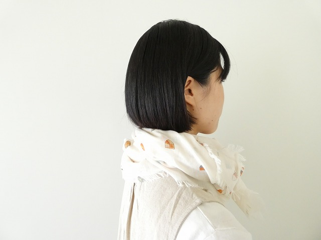 R&D.M(オールドマンズテーラー) COAT OF ARMS GAUZE SHAWLの商品画像4