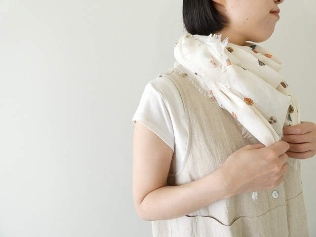 R&D.M(オールドマンズテーラー) COAT OF ARMS GAUZE SHAWLの商品画像5