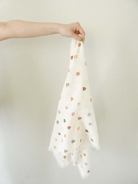 R&D.M(オールドマンズテーラー) COAT OF ARMS GAUZE SHAWLの商品画像8