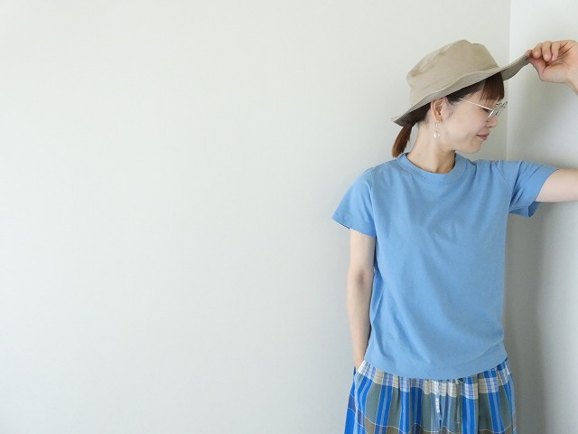 homspun(ホームスパン) 天竺半袖Tシャツ　(2)サックスの商品画像1