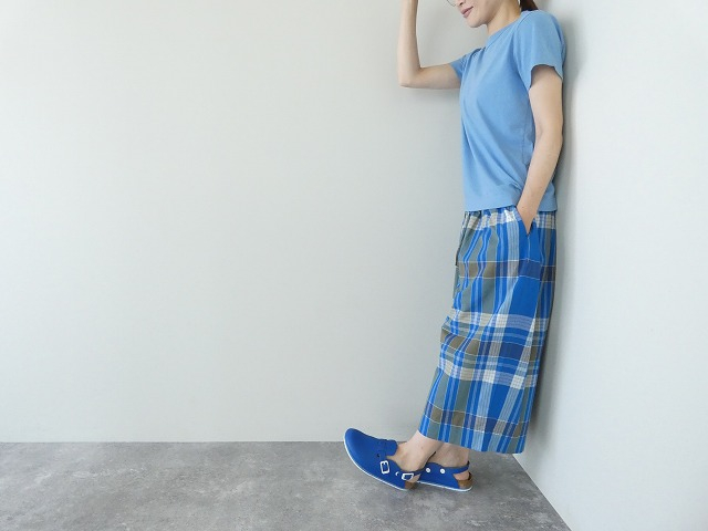 homspun(ホームスパン) 天竺半袖Tシャツ　(2)サックスの商品画像3