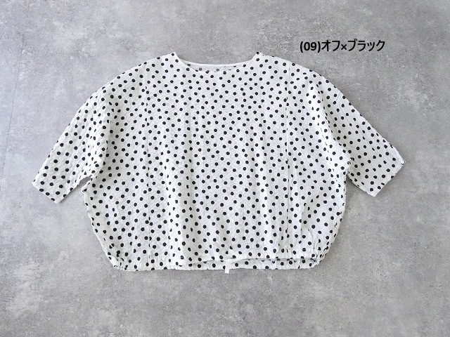 NARU ローンリップルドット柄ドルマンスリーブプルオーバーの商品画像11