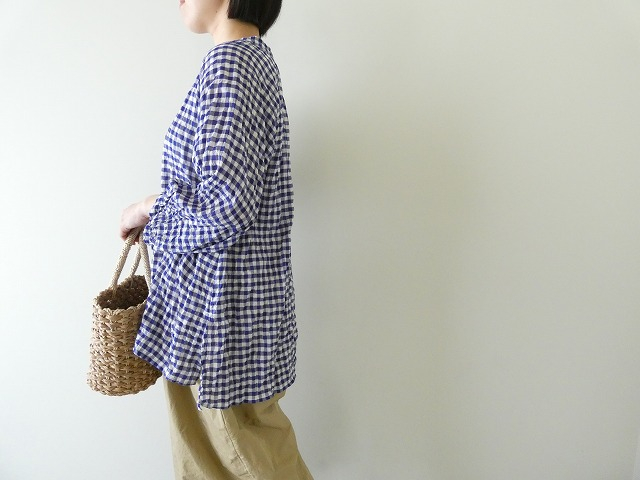 NATURAL LAUNDRY(ナチュラルランドリー) シャーリングプランブスリーブスリーブプルオーバーの商品画像8