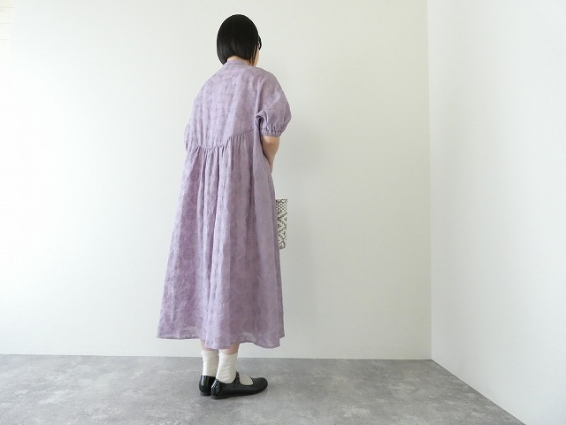 l’atelier du savon(アトリエドゥサボン) 線画のお花ラミー刺繍 ワンピースの商品画像12