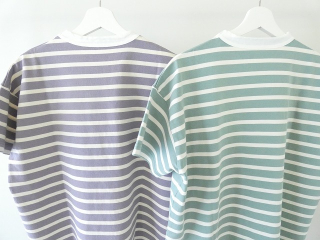 快晴堂(かいせいどう) HAYATE ボーダー水玉Tシャツ　胸ポケットに水玉　半袖Tシャツの商品画像24