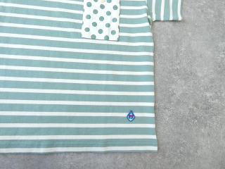 快晴堂(かいせいどう) HAYATE ボーダー水玉Tシャツ　胸ポケットに水玉　半袖Tシャツの商品画像41