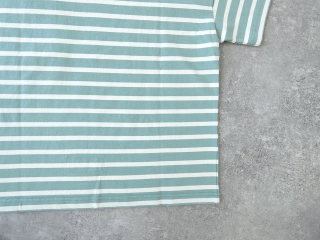快晴堂(かいせいどう) HAYATE ボーダー水玉Tシャツ　胸ポケットに水玉　半袖Tシャツの商品画像44