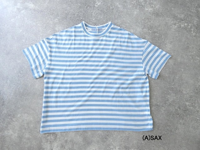 R&D.M(オールドマンズテーラー) GAUZE BORDER DROP SHOULDER H/T SHIRTの商品画像6