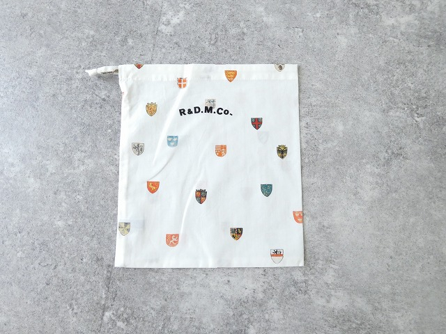 R&D.M(オールドマンズテーラー) COAT OF ARMS DRAWSTRING BAG S-sizeの商品画像2