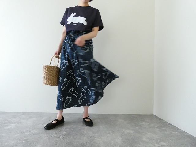 I am I in fact(アイアムアイ インファクト) run rabbit ギャザーエプロンスカートの商品画像5