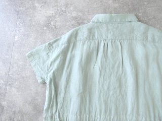 快晴堂(かいせいどう) 初秋まで着られるリネン　丸衿タブ半袖ワンピースの商品画像32