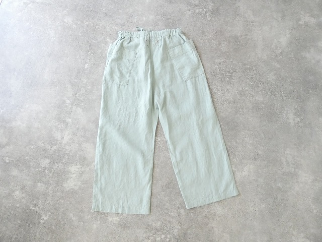 快晴堂(かいせいどう) 初秋まで着られるリネン　斜めポケ Wideパンツの商品画像14