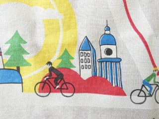 快晴堂(かいせいどう) バンダナ I love Velo柄 Velo=フランス語で自転車の商品画像25