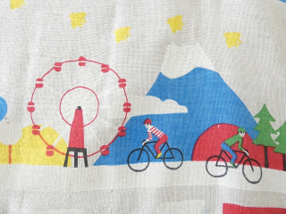 快晴堂(かいせいどう) バンダナ I love Velo柄 Velo=フランス語で自転車の商品画像26