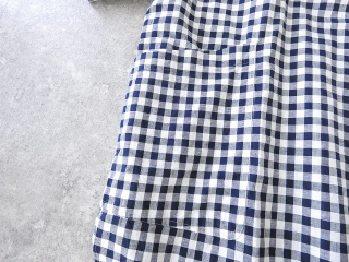 LOLO(ロロ) 定番プルオーバー 綿麻ギンガム半袖ビッグシャツの商品画像27