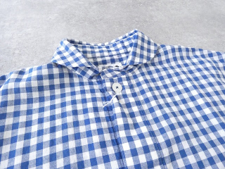 LOLO(ロロ) 定番プルオーバー 綿麻ギンガム半袖ビッグシャツの商品画像32