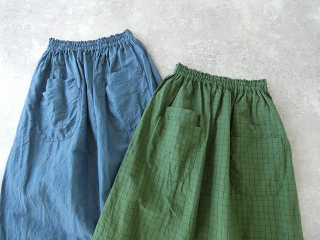 homspun(ホームスパン) コットンリネンチェック&ストライプスカートの商品画像23