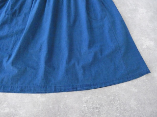 NATURAL LAUNDRY(ナチュラルランドリー) インディゴシャンブレースモックギャザーワンピースの商品画像31