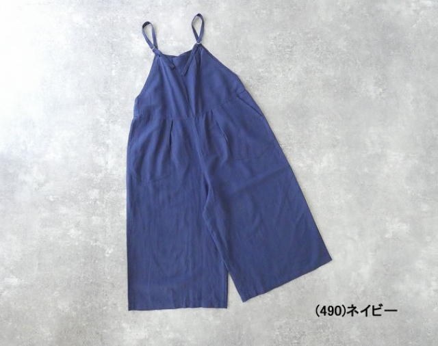 NATURAL LAUNDRY(ナチュラルランドリー) 綿麻リヨセルツイルガウチョサロペットの商品画像13