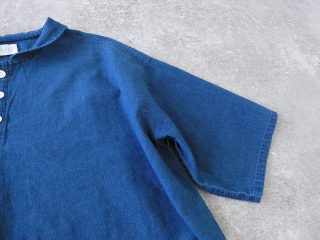 NATURAL LAUNDRY(ナチュラルランドリー) インディゴシャンブレー丸衿5分袖プルオーバーの商品画像28