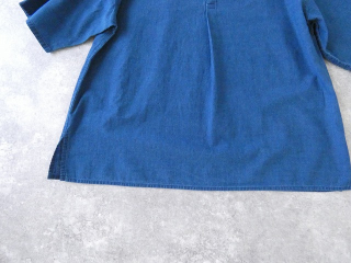 NATURAL LAUNDRY(ナチュラルランドリー) インディゴシャンブレー丸衿5分袖プルオーバーの商品画像30