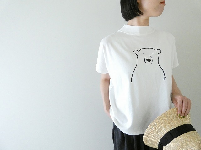 grin(グリン) マナプール天竺ひょっこりくまプリントTの商品画像3