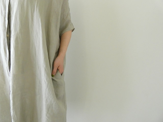 evam eva(エヴァムエヴァ) linen wide shirt robeの商品画像23