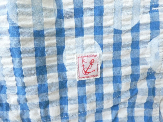 快晴堂(かいせいどう) Girlsインディゴ・サッカーに水玉　ふわりベストに水玉の商品画像30