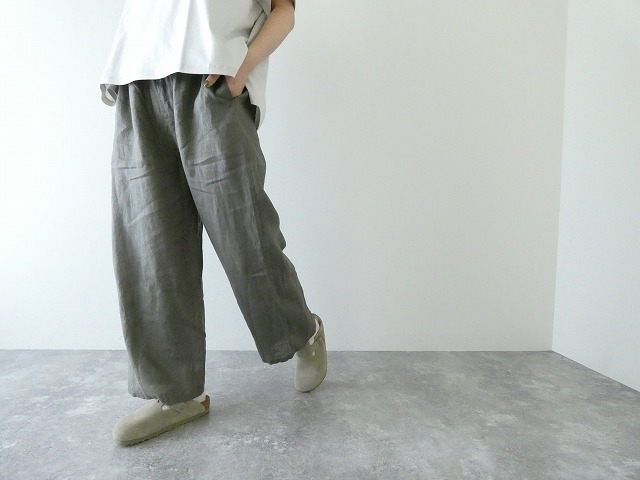 TRAVAIL MANUEL(トラバイユマニュアル) ブリーズリネン サッシュリボンパンツの商品画像6