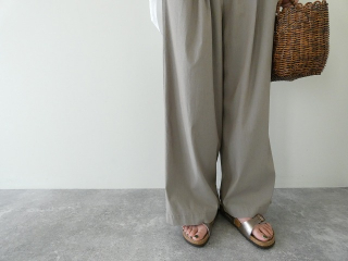 TRAVAIL MANUEL(トラバイユマニュアル) レーヨンリネンストレッチ2タックワイドパンツの商品画像22
