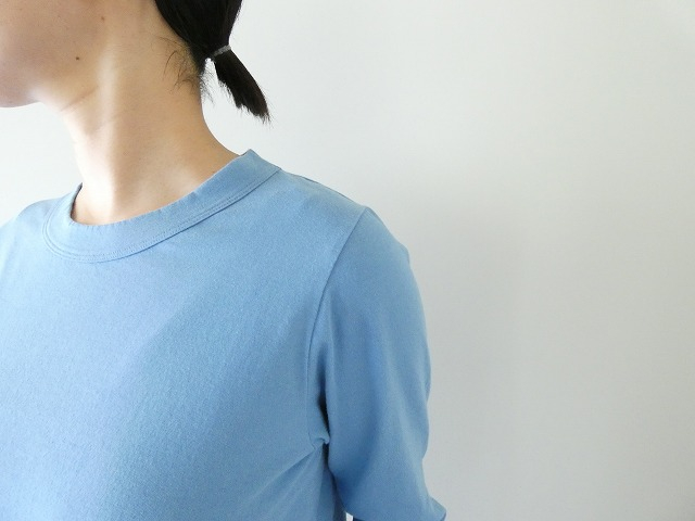 homspun(ホームスパン) 天竺7分袖T　(2)サックスの商品画像4