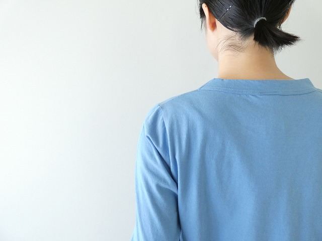 homspun(ホームスパン) 天竺7分袖T　(2)サックスの商品画像6