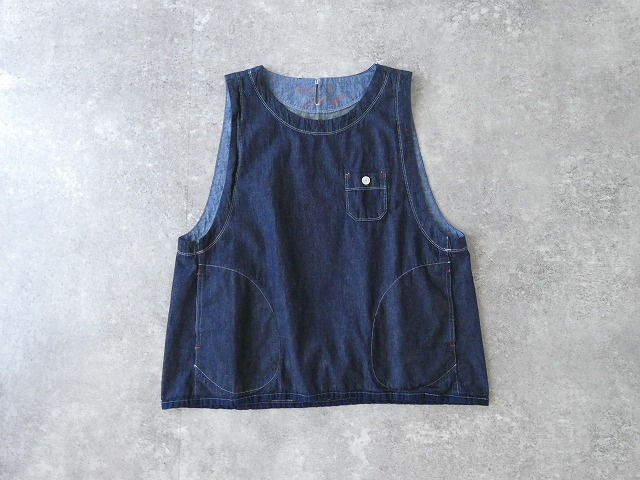 快晴堂(かいせいどう) Girl's リラクシンWorkデニム ふわりベストの商品画像10