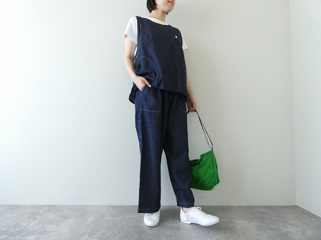 快晴堂(かいせいどう) Girl's リラクシンWorkデニム ふわりベストの商品画像2
