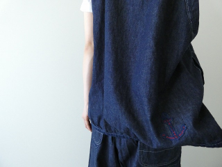快晴堂(かいせいどう) Girl's リラクシンWorkデニム ふわりベストの商品画像22