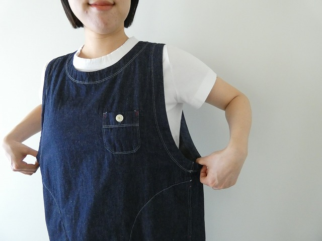 快晴堂(かいせいどう) Girl's リラクシンWorkデニム ふわりベストの商品画像6