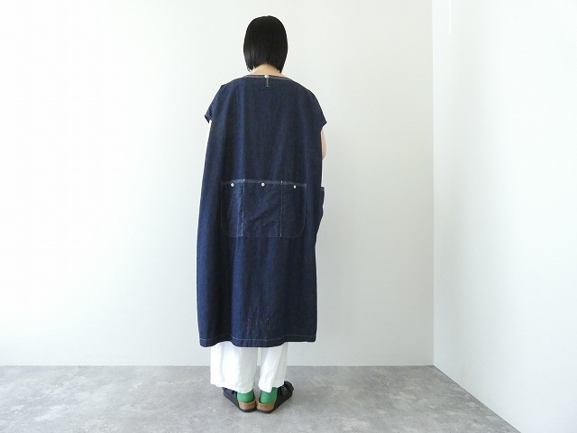 快晴堂(かいせいどう) SPACEMOO別注　Girl's リラクシンWorkデニム後ろポケワンピースの商品画像2