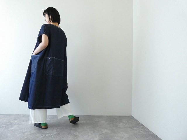 快晴堂(かいせいどう) SPACEMOO別注　Girl's リラクシンWorkデニム後ろポケワンピースの商品画像5