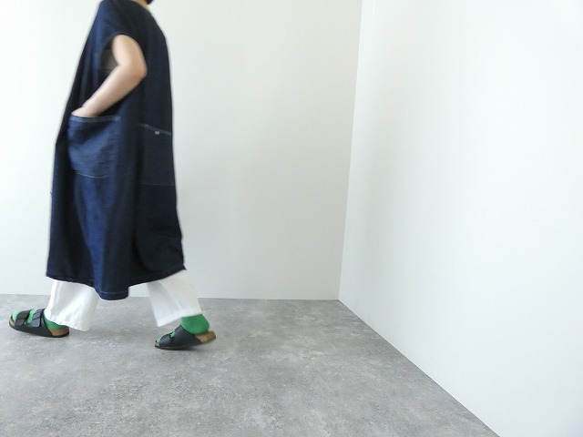 快晴堂(かいせいどう) SPACEMOO別注　Girl's リラクシンWorkデニム後ろポケワンピースの商品画像6