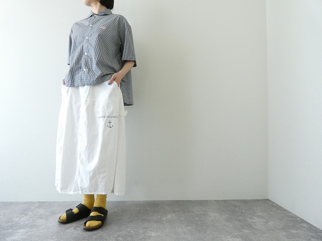 快晴堂(かいせいどう) Girl's リラクシンWorkデニム 裾ダーツスカートの商品画像2