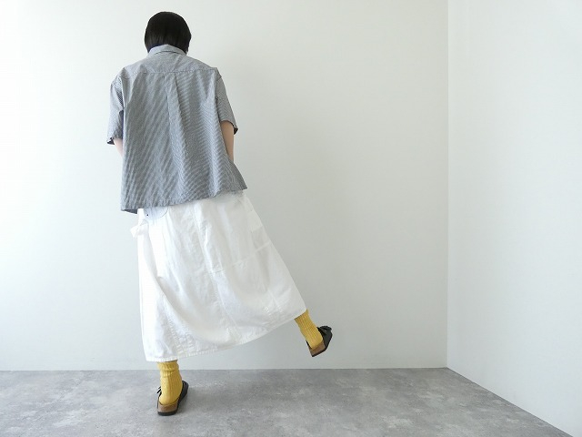 快晴堂(かいせいどう) Girl's リラクシンWorkデニム 裾ダーツスカートの商品画像6