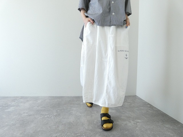 快晴堂(かいせいどう) Girl's リラクシンWorkデニム 裾ダーツスカートの商品画像7