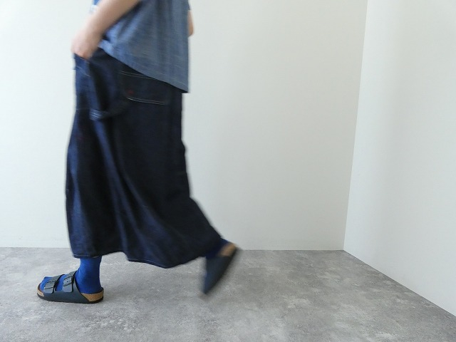 快晴堂(かいせいどう) Girl's リラクシンWorkデニム 裾ダーツスカートの商品画像6