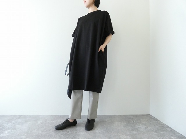 mizuiro ind(ミズイロインド) クルーネックロールスリーブワイドワンピースの商品画像1