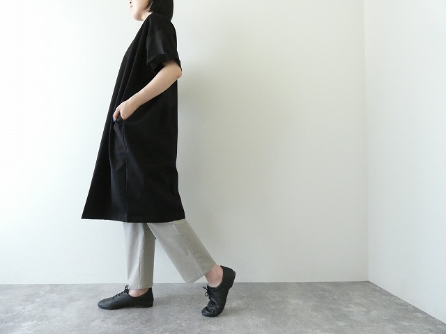 mizuiro ind(ミズイロインド) クルーネックロールスリーブワイドワンピースの商品画像4