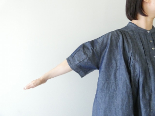 Hands　of　creation(ハンズオブクリエイション) リネンダンガリーピンタック前開きワンピースの商品画像21