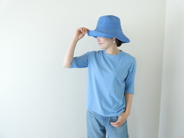 homspun(ホームスパン) 天竺6分袖Tシャツ (2)サックスの商品画像1