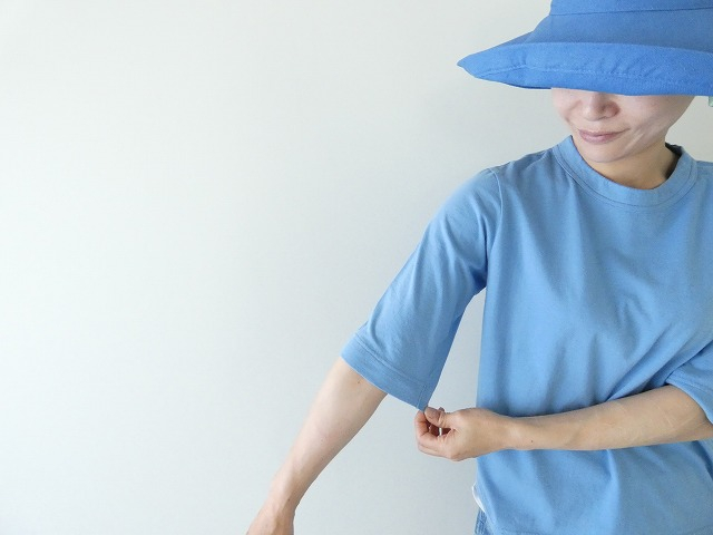 homspun(ホームスパン) 天竺6分袖Tシャツ (2)サックスの商品画像3