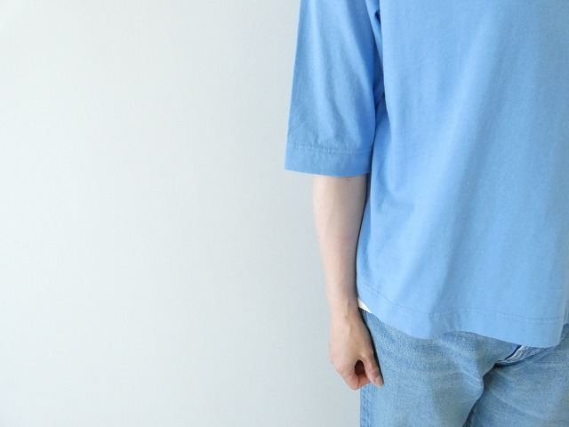 homspun(ホームスパン) 天竺6分袖Tシャツ (2)サックスの商品画像5